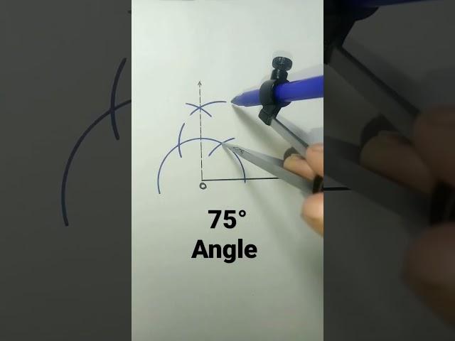 75 degree angle using compass | 75° Angle