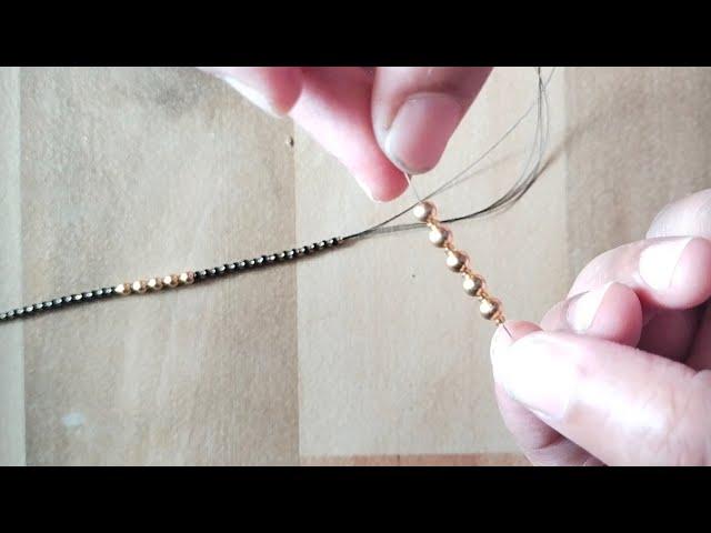 Simple black mani mangalsutra kaise banaye//Mangalsutra designs//Mangalsutra jewellery