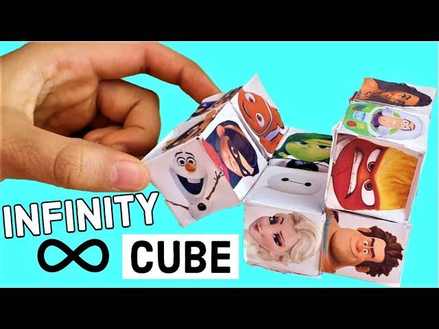 DIY PAPER INFINITY CUBE IN TWO MINUTES! Easy to make!