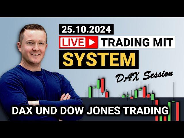 Mit 1.000€ zum beruflichen Börsenhandel mit Florian Kasischke - DAX Livetrading | 25.10.2024