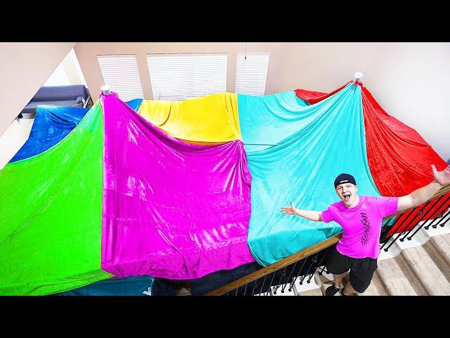 WORLD’S BIGGEST BLANKET FORT CHALLENGE!