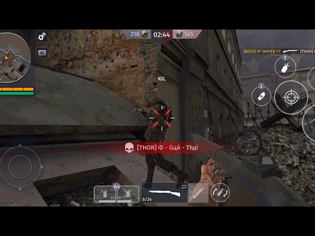 World War 2 Battle Combat Clan War tournament Winchester Model 1912 Android Epic Gameplay #2024