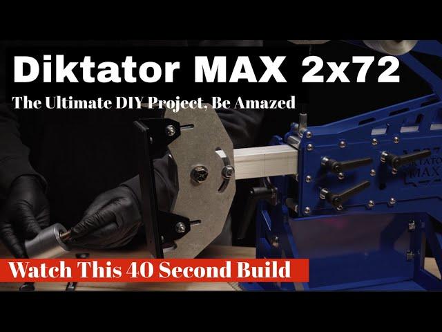 Diktator MAX 2x72 Belt Grinder Build, The Ultimate DIY Project. Be Amazed Watch This 40 Second Build