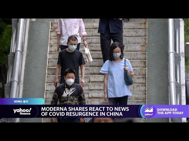 Moderna shares react to Covid resurgence news in China