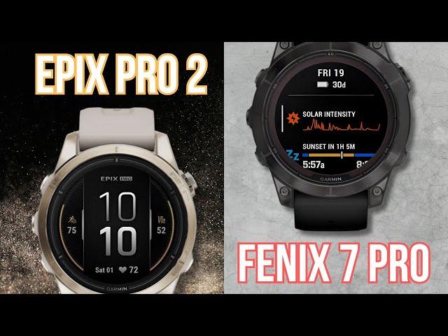 Garmin Epix Pro Gen 2 vs. Fenix 7 Pro Sapphire Solar: Titanium Titans Clash!