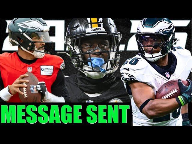 Eagles send a MESSAGE to everyone at Practice before playing the Steelers 