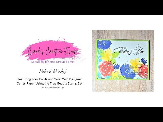 Make It Monday! Create Your Own Designer Series Paper 012323