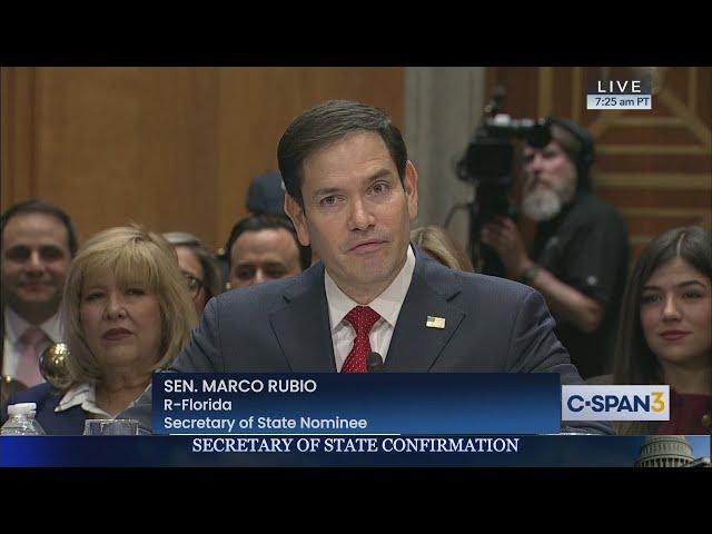 Marco Rubio Senate Confirmation Hearing to be Secretary of State