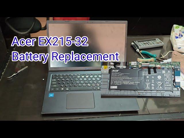 Acer EX215-32 Battery Replacement