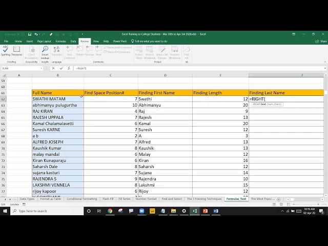 Excel Tutorial  | Advanced Excel Training Concatenate  |  VLOOKUP | Basics of Excel - Data Skills