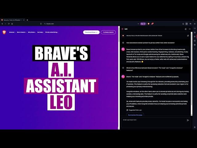 Brave Browser Introduces The Leo A.I. Assistant