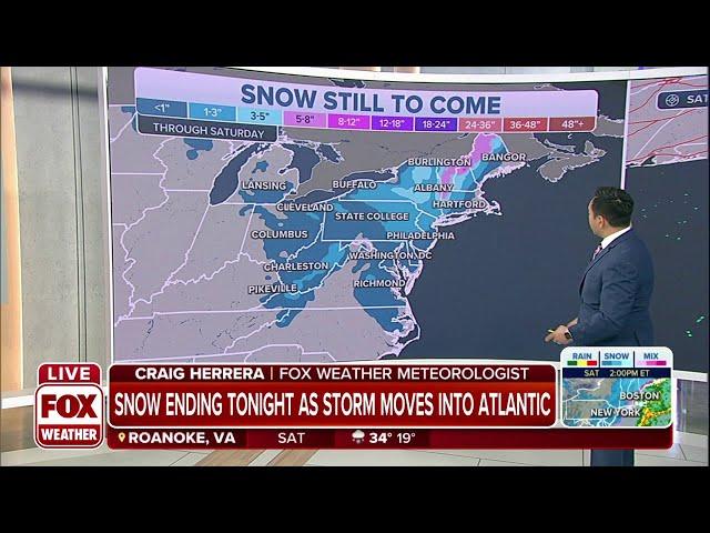 "Bomb Cyclone" Moving Up The East Coast