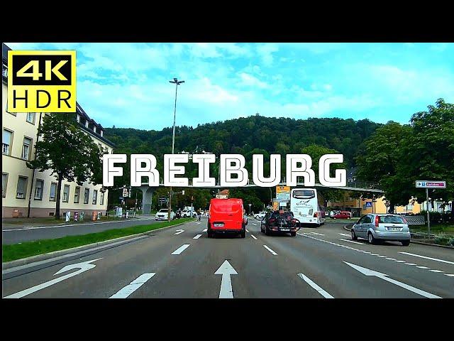 Driving in germany Freiburg City  August 2023 