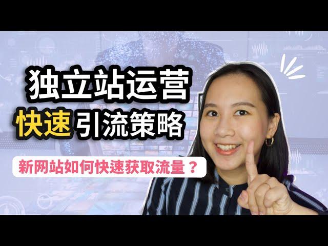 独立站运营：新网站如何快速获取流量？｜跨境电商｜网站运营