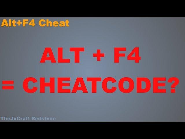 CHEATING in Minecraft mit ALT+F4?!