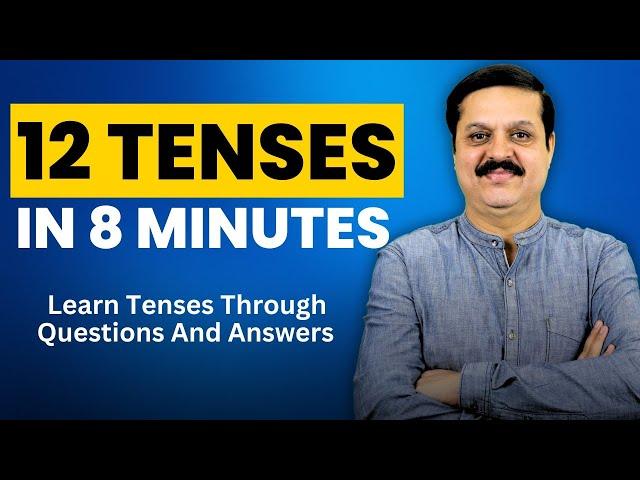 Master 12 English Tenses In 8 Minutes| English Tenses Made Easy| Practical Way To Learn Tenses