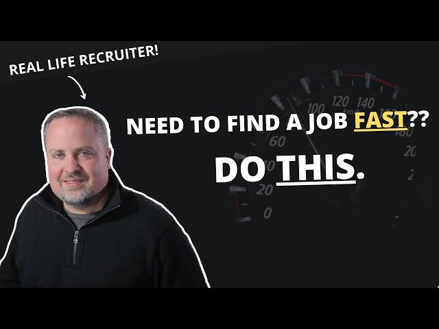 7 Job Search Strategies To Find  A Job FAST!