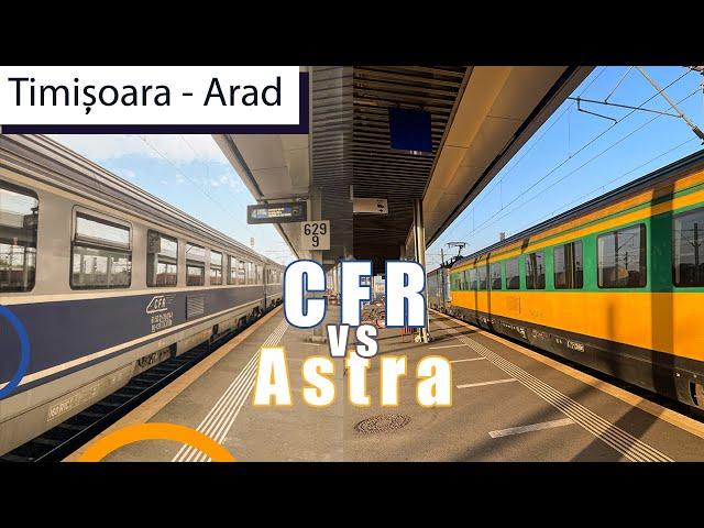 Tren privat ASTRA versus CFR Calatori - Care este mai bun?