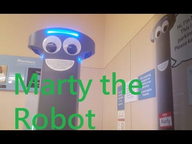 Tour of Stop & Shop Flushing NY with Marty the Robot working there