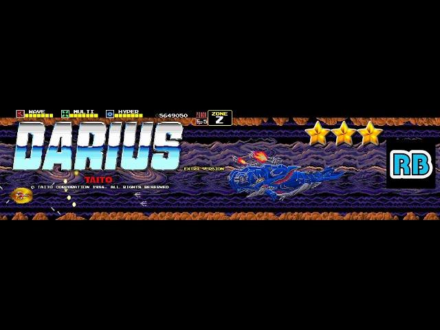 1987 [60fps] Darius Extra Ver. A-C-F-J-O-T-Z 11039650pts Nomiss ALL