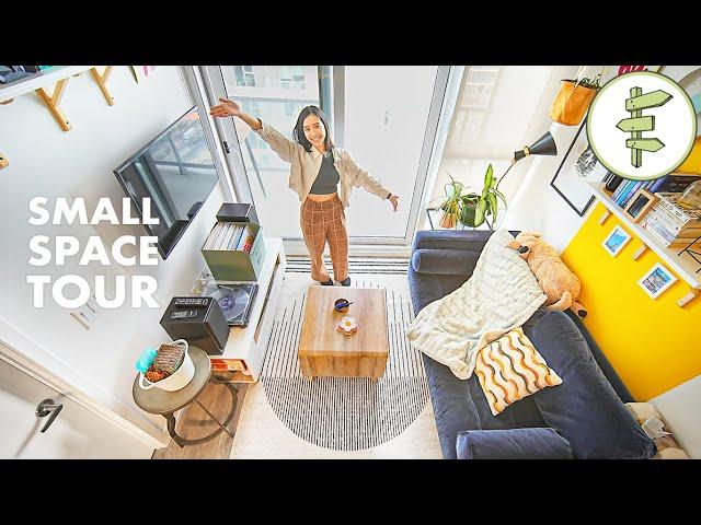 Small Apartment Tour - Life in a Beautiful 470 ft² Perfectly Sized Space