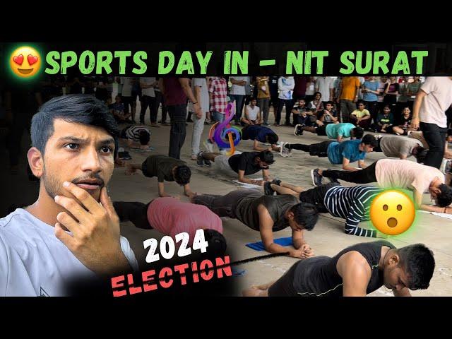 Freshers EnjoyedSports Day 2024 | #trending #sports #minivlog #plank #freshers #nitsurat #nss