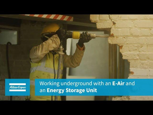 Working underground with an E-Air and an Energy Storage System