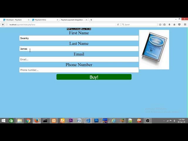 Integration of paystack using PHP, Javascript, HTML and CSS The programmatic approach  - part two