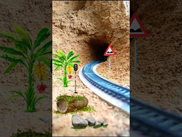 "Mini Train Enters Dark Tunnel – What Happens Next?"