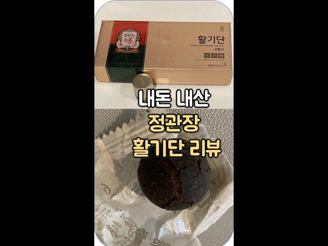 [내돈내산] 정관장 (돌처럼 단단한) 활기단 리뷰 #정관장활기단