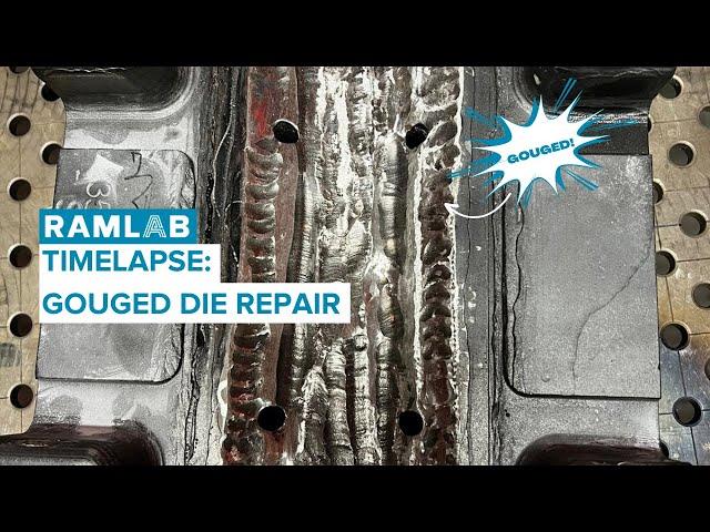 MaxQ Repair - time-lapse of a repair job of a gouged die