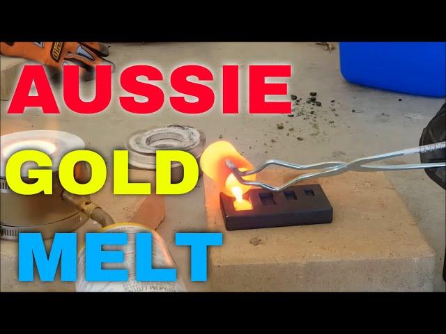 Turning Gold Nuggets Into Tiny Gold Bars: Watch The Mesmerizing Melting Process!