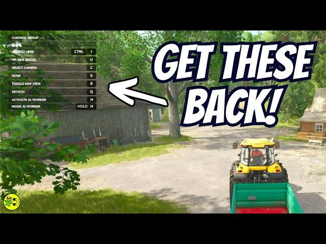 Farming Simulator 25 Show Controls Help Window - Quick & Easy Guide