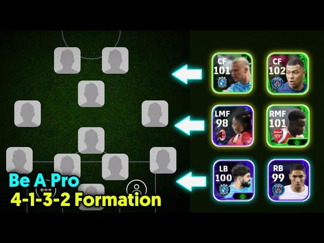 Be A Pro With 4-1-3-2 Formation  || Best Formations In eFootball 2025 Mobile