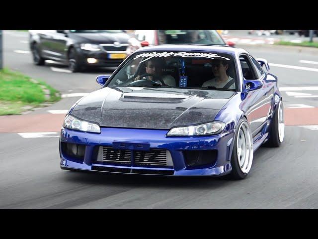 Tuner Cars leaving a Car Show "AutoMadness 2024"- Pandem Supra MK5, Countach, Rocket Bunny Golf 6..