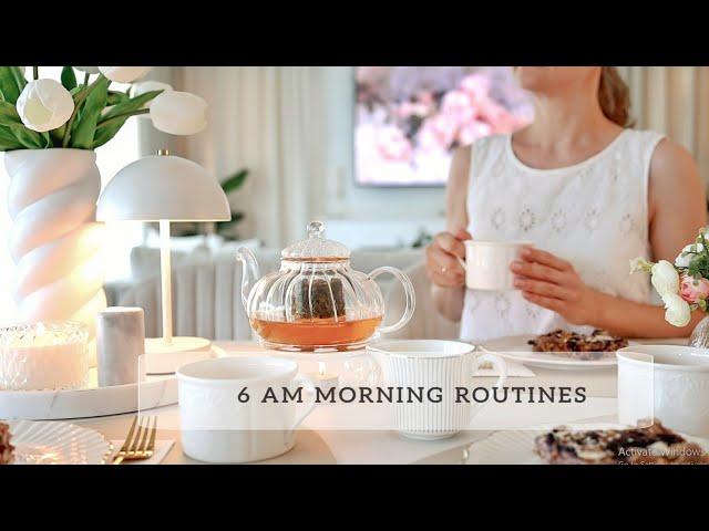 6AM Relaxing Morning Routine | Slow Living Diaries | How I keep my house clean and neat