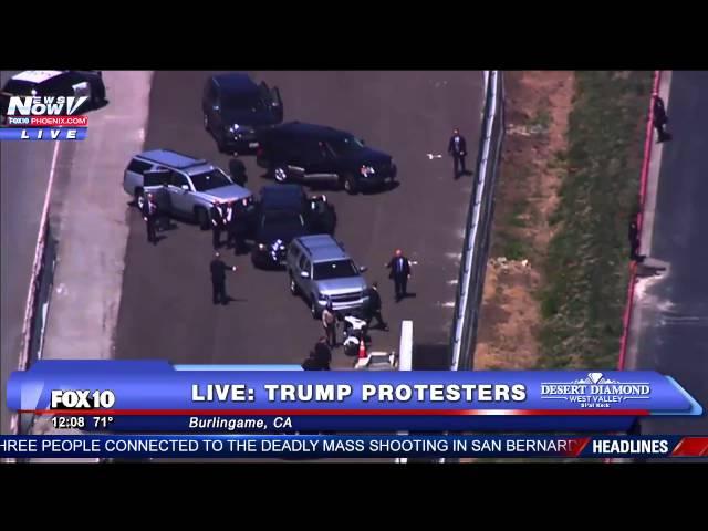 This Is What Happens When Protesters Try To Block Donald Trump