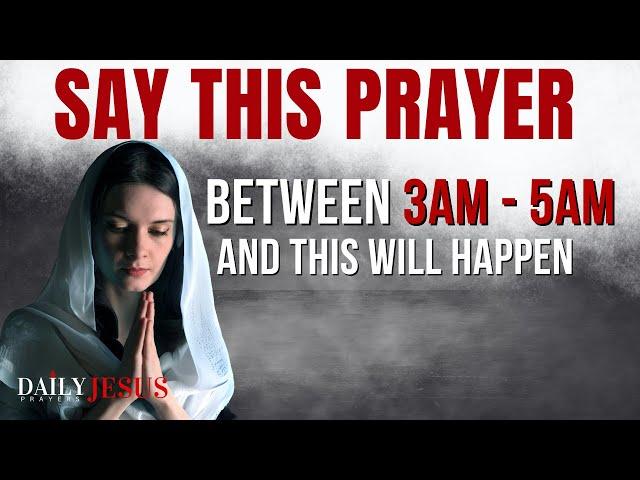 If You Wake Up Between 3am - 5am  SAY This Powerful Meditation Prayer (Christian Motivation)