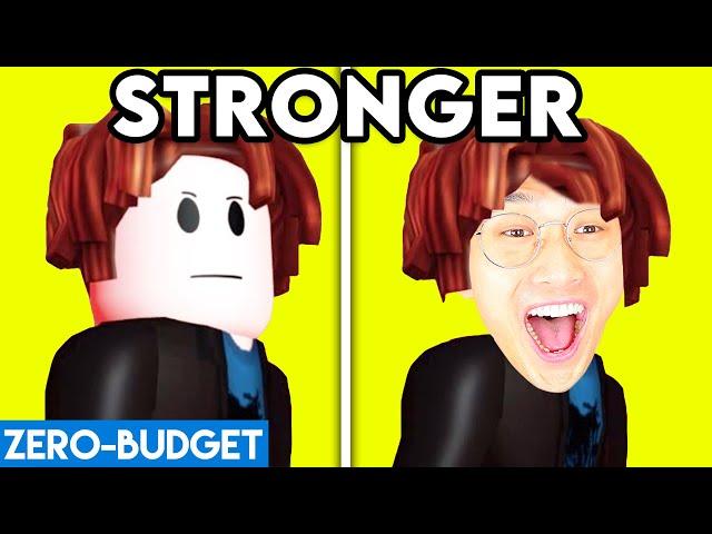 ROBLOX MUSIC VIDEO WITH ZERO BUDGET! (ROBLOX STRONGER MUSIC VIDEO PARODY BY LANKYBOX)