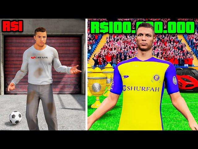 FUI DE CRISTIANO RONALDO POBRE PARA RICO no GTA 5