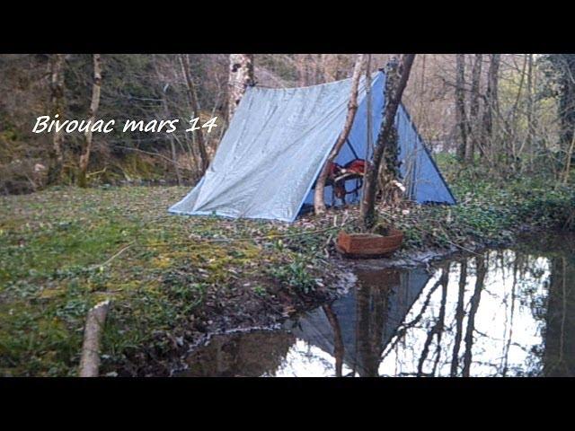 Bivouac bushcraft Solo : 4 nuits dans la vallée d'Azergues. bushcraft overnight : BBN