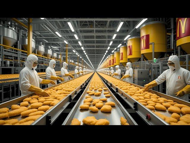 How McDonald's Chicken McNuggets are REALLY Made in a Factory