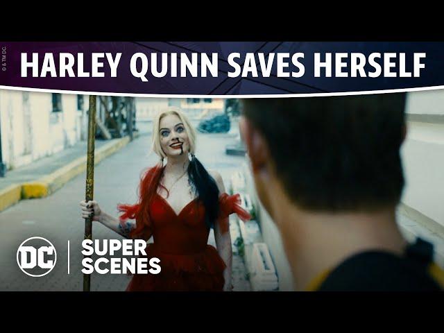 The Suicide Squad - Harley Quinn Saves Herself | Super Scenes | DC