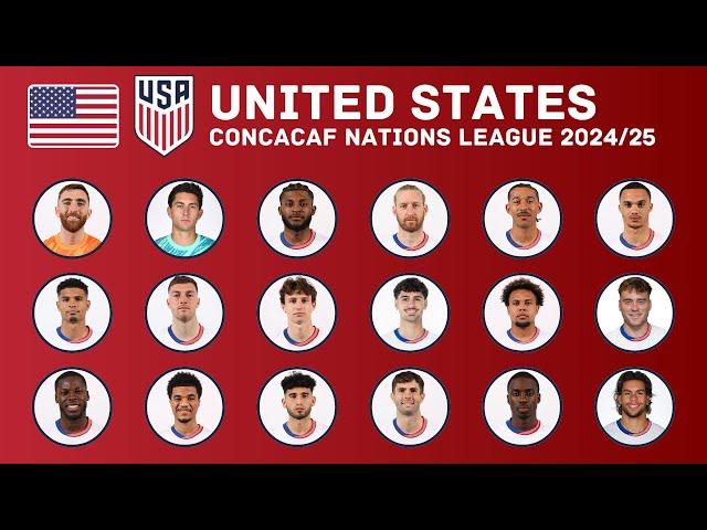 UNITED STATES Squad For CONCACAF Nations League 2024/25 | USA Squad | FootWorld