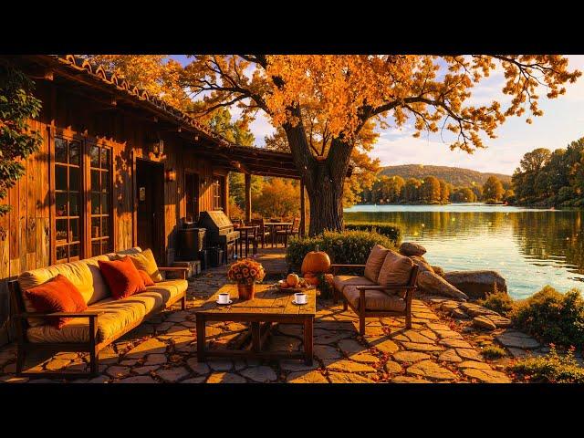 Cool Autumn Morning by the Lake Ambience  Smooth Jazz Music for Focus, Relaxation & Stress Relief