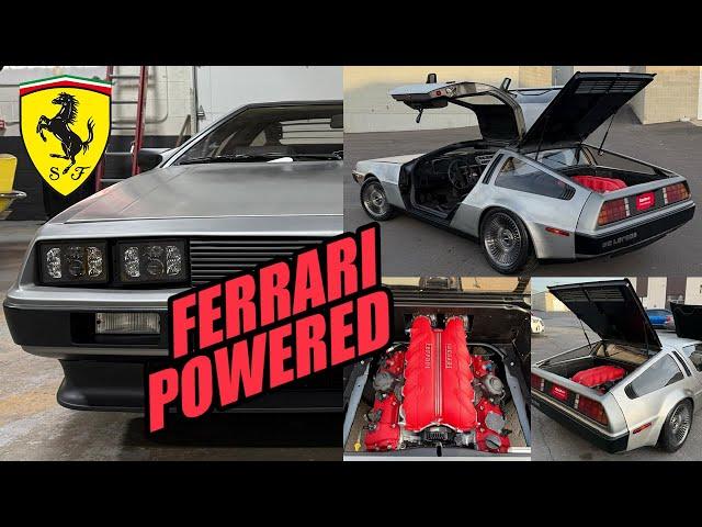 The Ferrari Swapped DeLorean!