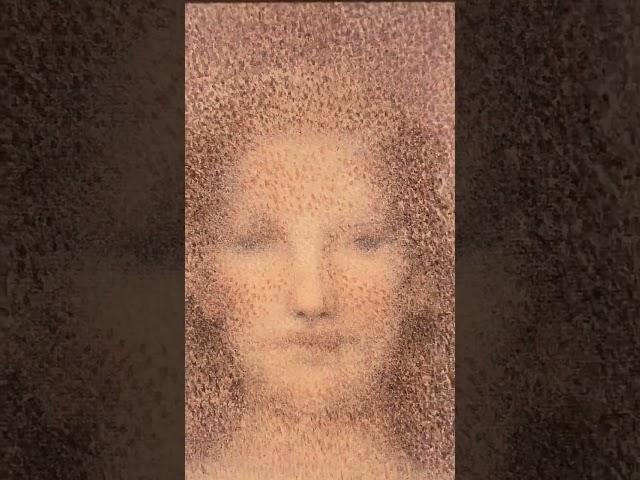 Got a secret The Head by Nikola Marinov 1909 Pointillisme Watercolour on paper Пуантилизм