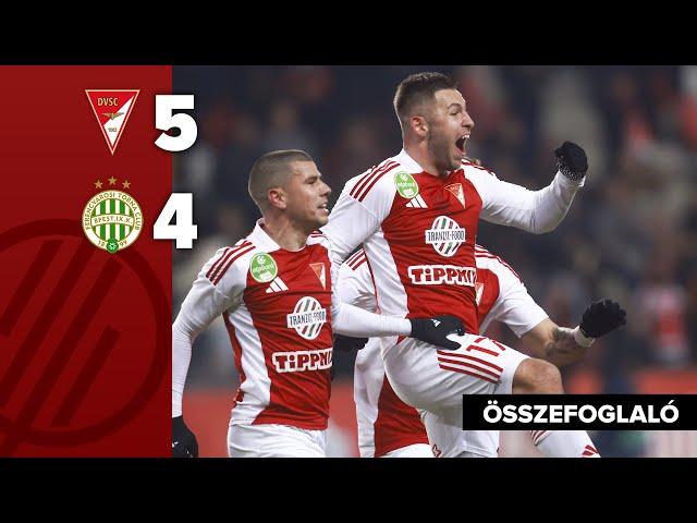 NB I: Debrecen–Ferencváros 5–4 | összefoglaló