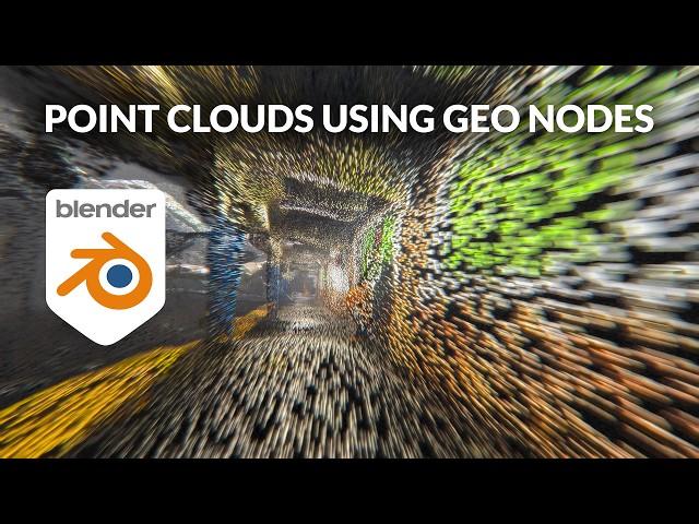 Blender 3.3 - How to make ANIMATED point clouds from any 3D model or photoscan