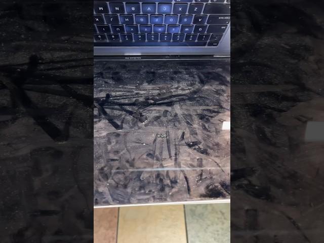 Cleaning a 2019 MacBook Pro (this is bad) #tech #pc #technology #shorts